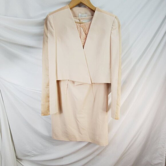 Arzu Kaprol Dresses & Skirts - Arzu Kaprol Powder Mini Dress Back Zip Classic Cropped Jacket Set 42